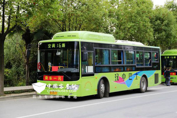 陜西漢中大力發展新能源電動公交車