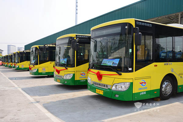 合肥長豐縣首批電動公交車投運
