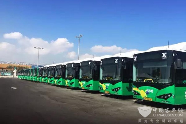 比亞迪打造以色列首支純電動大巴車隊