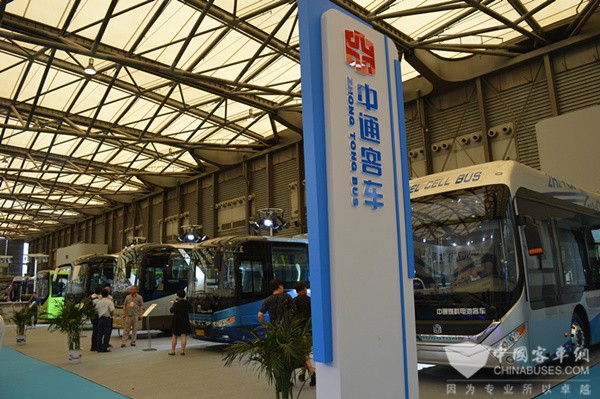 BUS EXPO 2017上?？蛙囌箌中通客車展臺(tái)