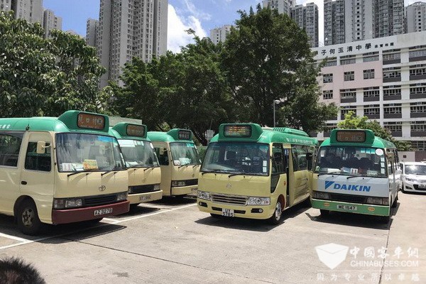 香港首條國產巴士線路 首批金旅歐六標準小巴上路