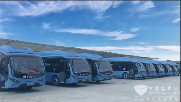“氫燃料”+“快充電池” 108輛配套微宏動力氫燃料城市客車駛進南陽