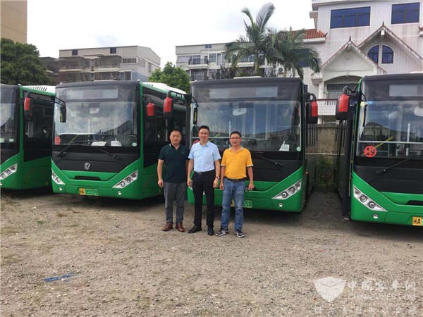 龍山公交換新顏 20輛東風超龍純電動公交交付福建福清
