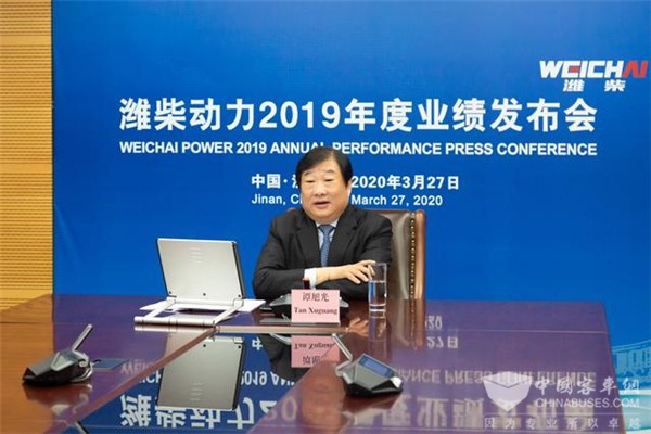 譚旭光：濰柴動力2019年營收1743億 未來要保持每年10%的穩(wěn)定增長