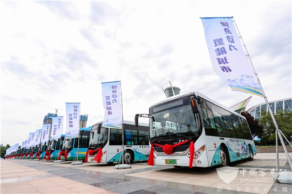 開拓綠色動(dòng)力制造“新藍(lán)海” 濰柴150輛氫燃料電池公交交付濰坊