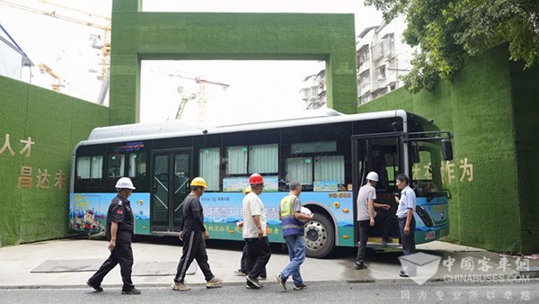 宜昌公交 納涼公交 第二季 建設(shè)工地 候車納涼點