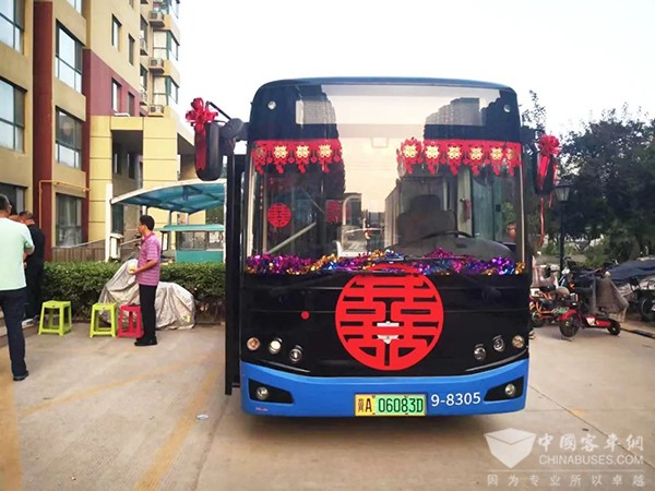 石家莊公交 新能源公交車 迎親婚車 綠色低碳