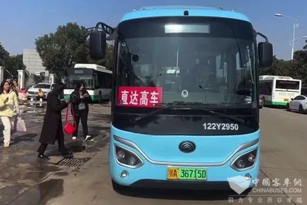 武漢公交集團 “文高專線” 公交車 試運行