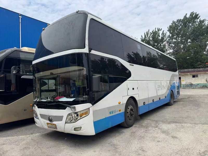 2015年上牌55座一層半國四天然氣LNG鍋爐暖氣宇通6127營運車