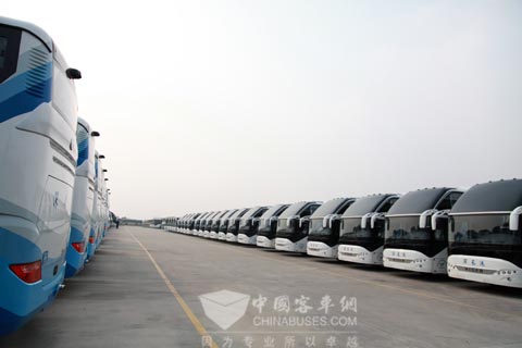 團(tuán)投入亞運(yùn)會(huì)服務(wù)的海格客車