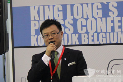 大金龍副總經理朱國強作新品推介