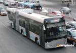 公交“巨無霸”電動客車在北京正式上線