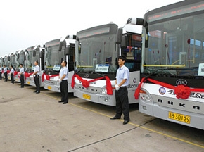 129輛安凱、蘇州金龍新型公交車“入贅”寧波
