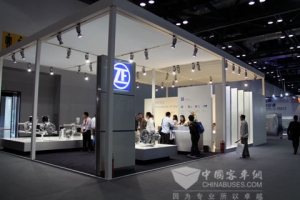 采埃孚展臺及展品