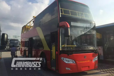 亞星雙層敞篷觀光車將出口沙特
