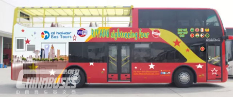 亞星雙層敞篷觀光車將出口沙特