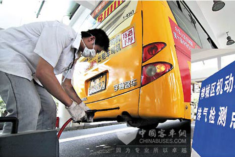 佛山市禪城區檢測尾氣排放焦點指向公交車